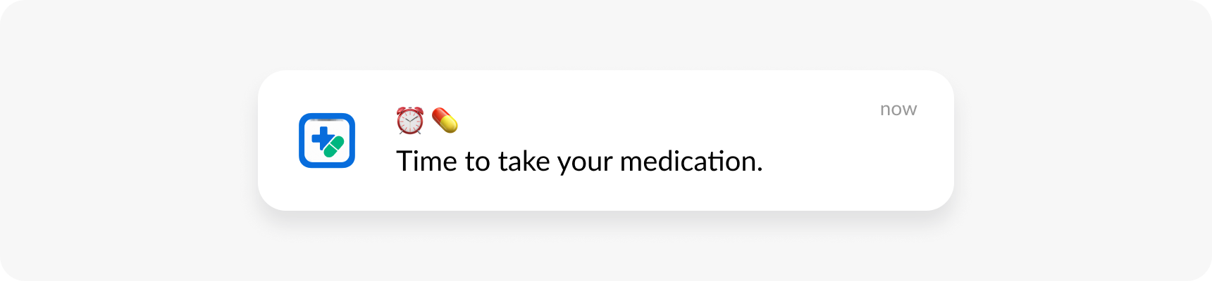 HIPAA compliant push medication reminder example